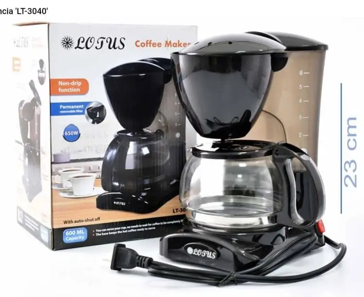 Cafetera Lotus 600 ml